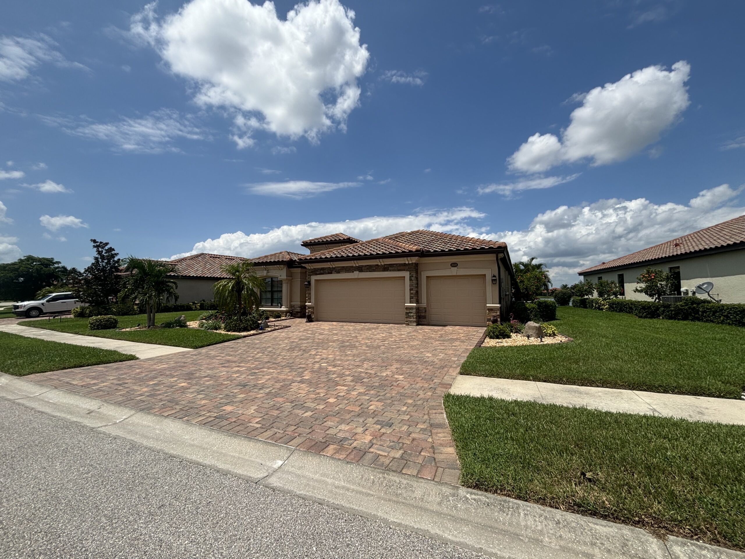 New Paver Driveway One Day- Gran Paradiso Venice